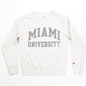 Miami University Heather Grey Crewneck Sweater Sml
